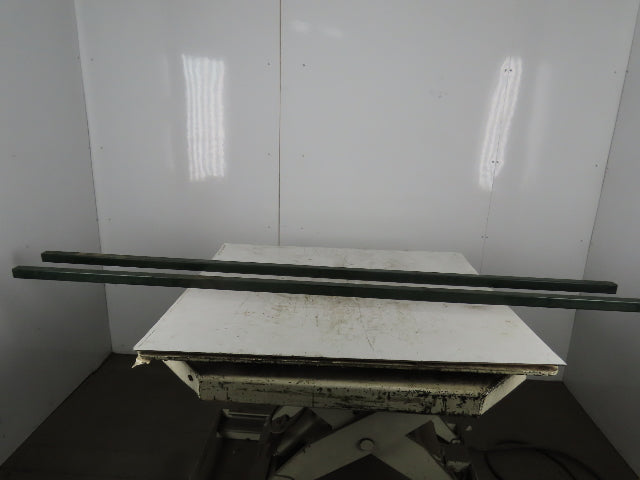 Steel Box Rail Track 1-1/2" High x 1-1/2" Wide X 96" Long Lot of 2