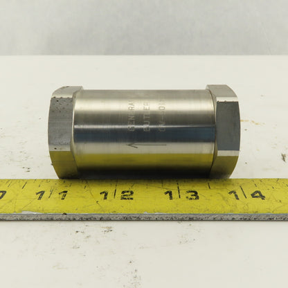Generant CV-501SS-T-1 1/2" NPT Stainless Steel Check Valve 3000PSI Max