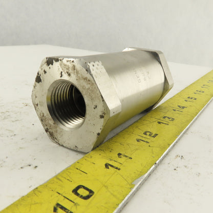 Generant CV-501SS-T-1 1/2" NPT Stainless Steel Check Valve 3000PSI Max