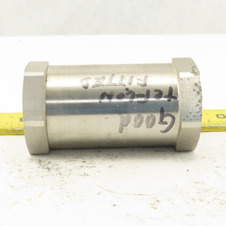 Generant CV-501SS-T-1 1/2" NPT Stainless Steel Check Valve 3000PSI Max