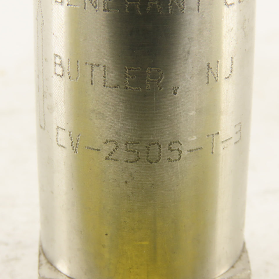 Generant CV-250S-T-3 1/4" NPT Steel Check Valve 3000PSI Max