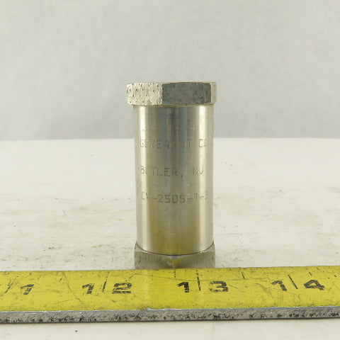 Generant CV-250S-T-3 1/4" NPT Steel Check Valve 3000PSI Max