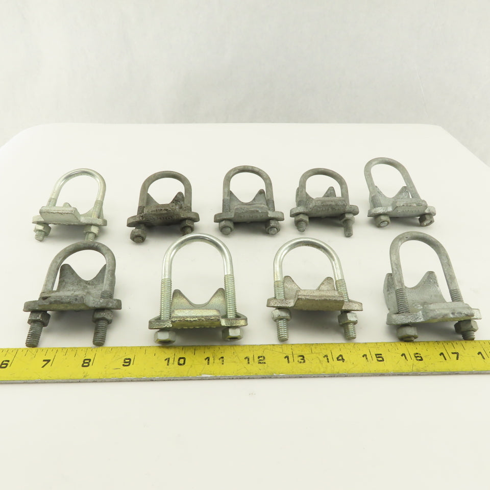 OZ/Gedney Korns 1" Right Angle Galvanized Steel Conduit Clamp Lot of 9