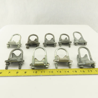OZ/Gedney Korns 1" Right Angle Galvanized Steel Conduit Clamp Lot of 9