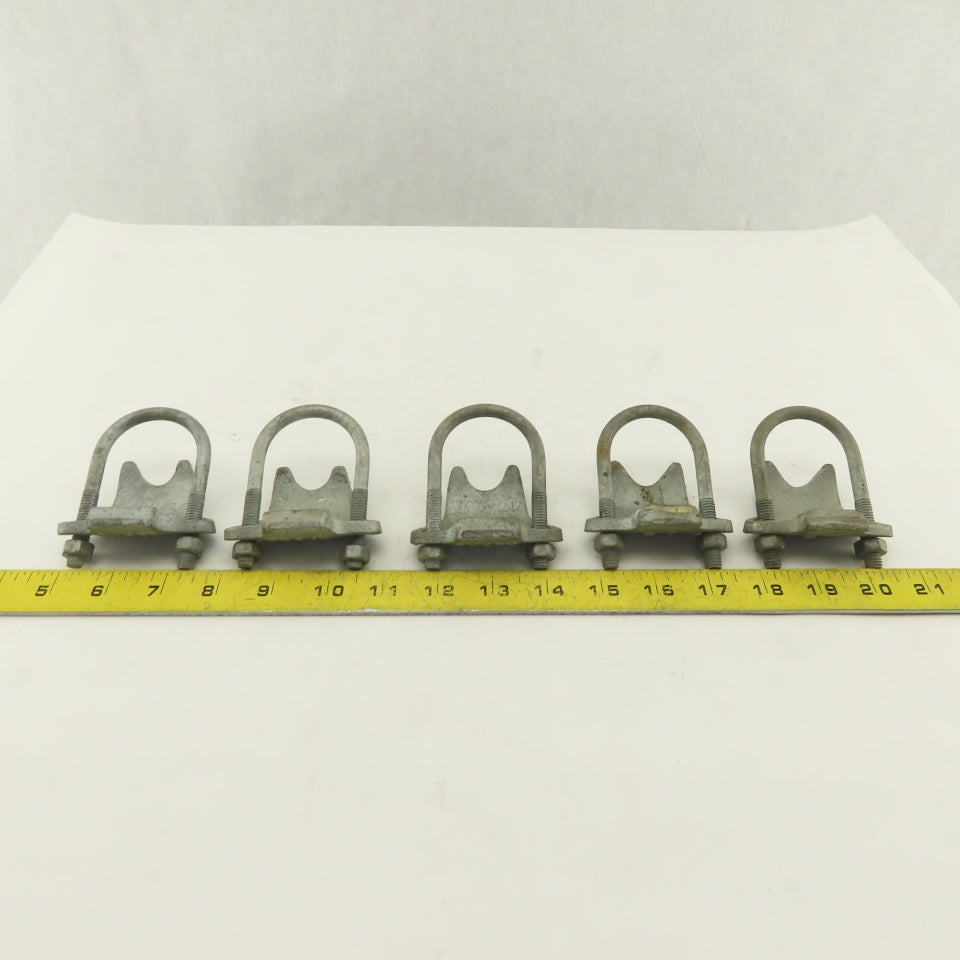 Korns 1-1/4" Right Angle Galvanized Steel Conduit Clamp Lot of 5