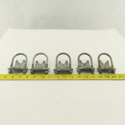 Korns 1-1/4" Right Angle Galvanized Steel Conduit Clamp Lot of 5