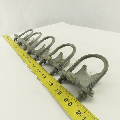 Korns 1-1/4" Right Angle Galvanized Steel Conduit Clamp Lot of 5