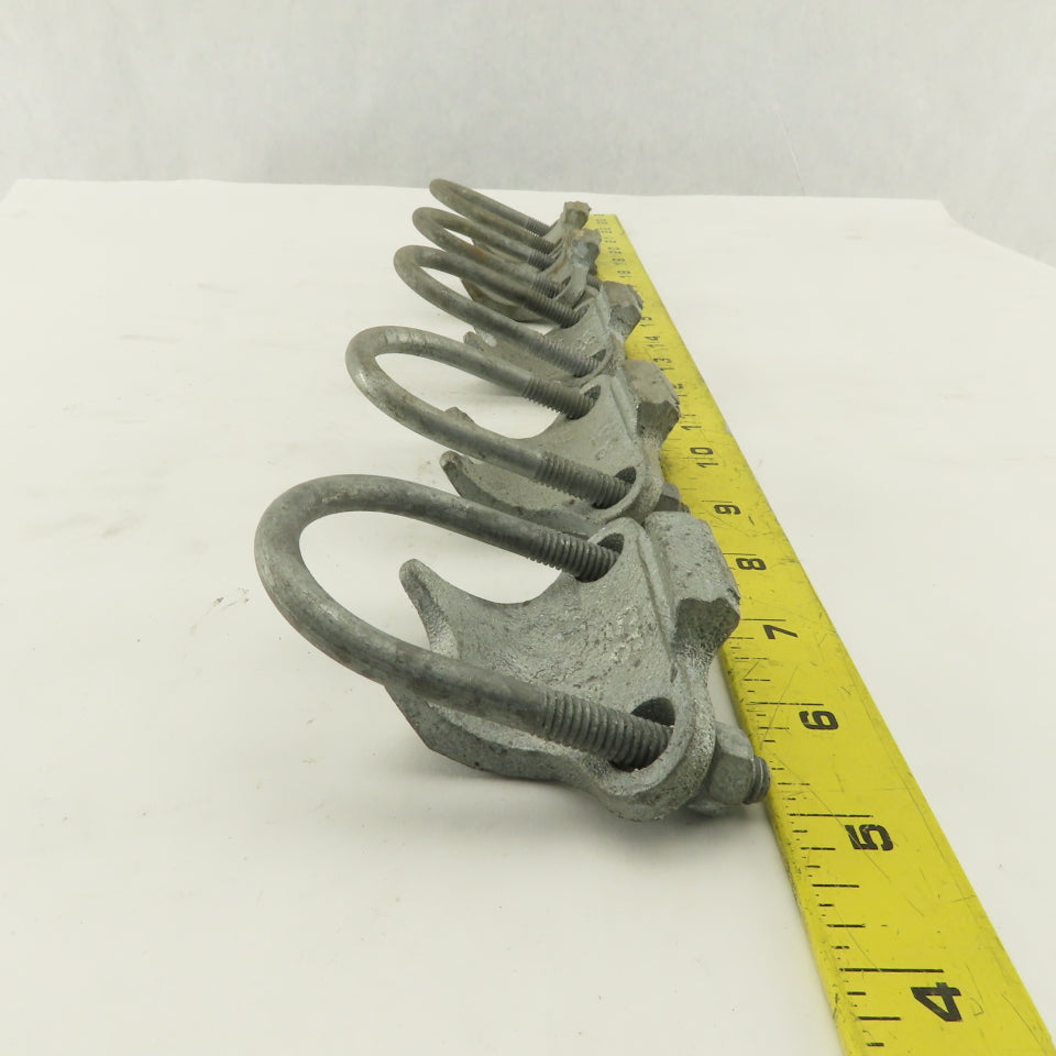 Korns 1-1/4" Right Angle Galvanized Steel Conduit Clamp Lot of 5