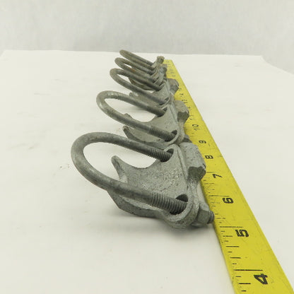 Korns 1-1/4" Right Angle Galvanized Steel Conduit Clamp Lot of 5