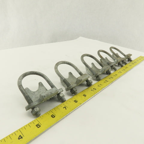 Korns 1-1/4" Right Angle Galvanized Steel Conduit Clamp Lot of 5