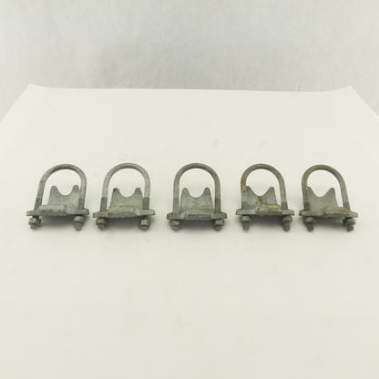 Korns 1-1/4" Right Angle Galvanized Steel Conduit Clamp Lot of 5