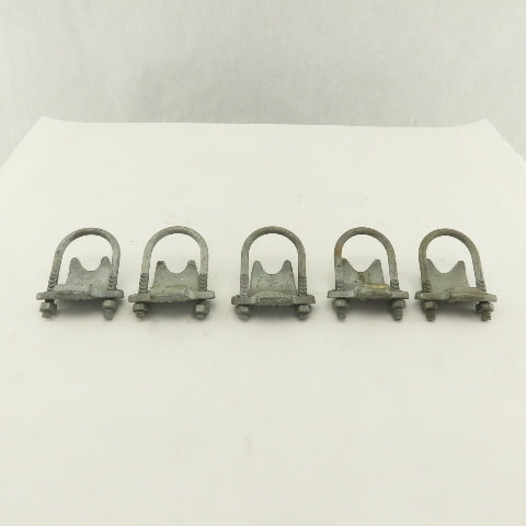 Korns 1-1/4" Right Angle Galvanized Steel Conduit Clamp Lot of 5