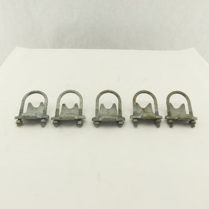 Korns 1-1/4" Right Angle Galvanized Steel Conduit Clamp Lot of 5