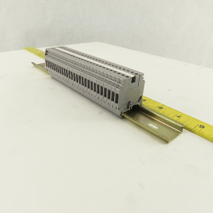 Entrelec M4/6-5116 600V Wire Terminal Block Lot Of 29