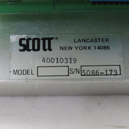 Scott Gas Detection 40010319 % LFL Monitoring System Controls