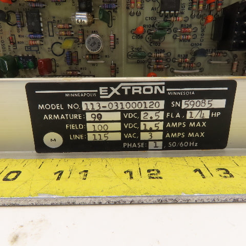 Extron 113-031000120 Snap-Pac 115VAC 1Ph Input 1/4Hp 90VDC DC Drive