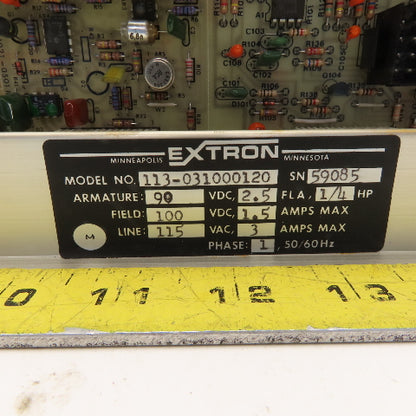 Extron 113-031000120 Snap-Pac 115VAC 1Ph Input 1/4Hp 90VDC DC Drive