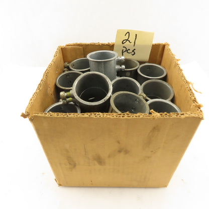 EMT 1-1/2" Conduit Connector Set Screw Type Lot of 21