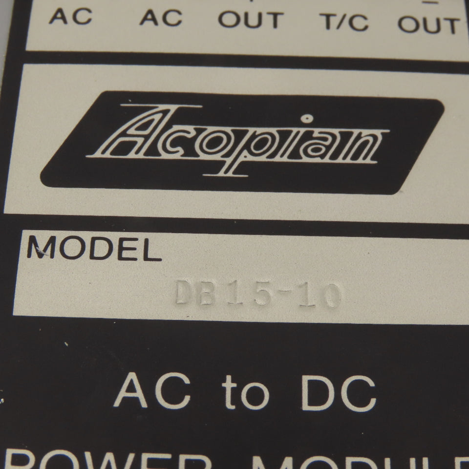 Thunder Scientific SC-230A Circuit Board AC To DC Power Supply Acopian DB15-10