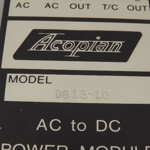 Thunder Scientific SC-230A Circuit Board AC To DC Power Supply Acopian DB15-10