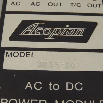 Thunder Scientific SC-230A Circuit Board AC To DC Power Supply Acopian DB15-10