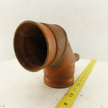 TexLine 3" Groove Lock 300WP Fire System Drain Elbow 90° 1" NPT