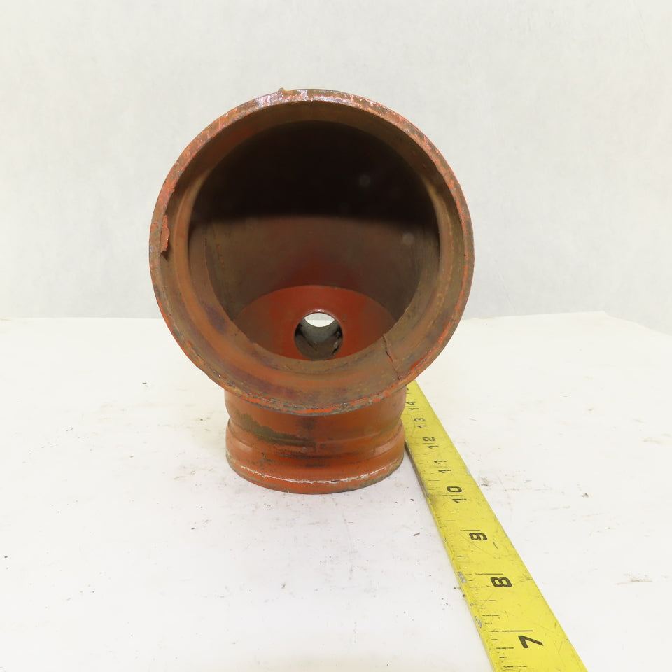TexLine 3" Groove Lock 300WP Fire System Drain Elbow 90° 1" NPT