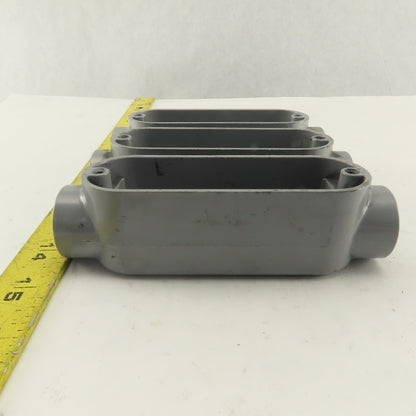 3/4" Trade Threaded Aluminum Conduit C  Body  Lot of 3