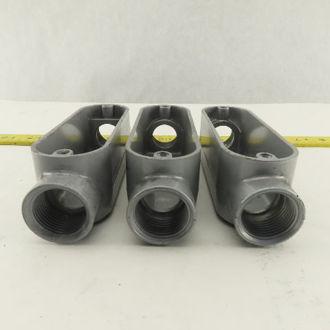 3/4" Trade Threaded Aluminum Conduit C  Body  Lot of 3