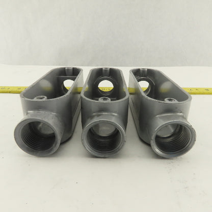 3/4" Trade Threaded Aluminum Conduit C  Body  Lot of 3