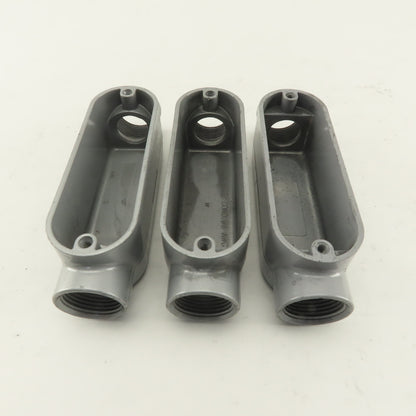 3/4" Trade Threaded Aluminum Conduit C  Body  Lot of 3