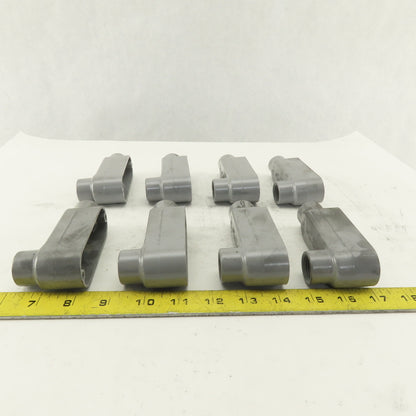 1/2" Trade Threaded Aluminum Conduit LB Body Lot of 8