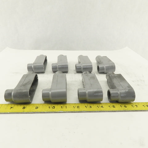 1/2" Trade Threaded Aluminum Conduit LB Body Lot of 8