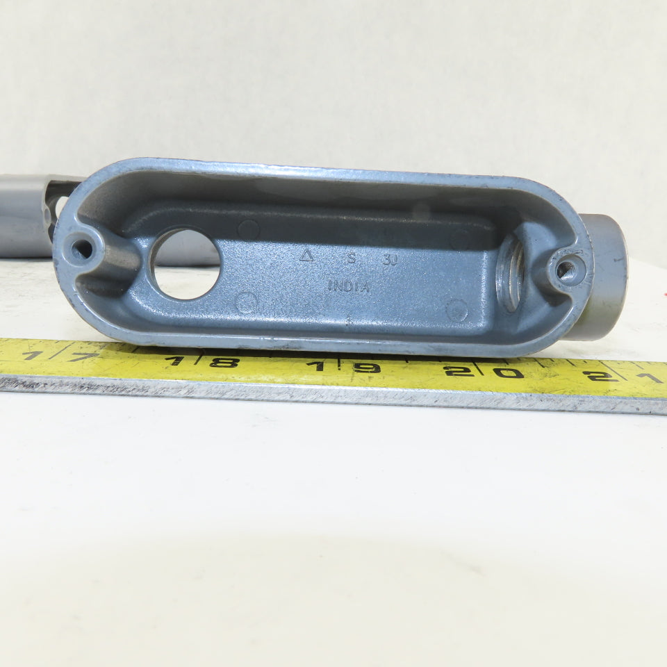 1/2" Trade Threaded Aluminum Conduit LB Body Lot of 8