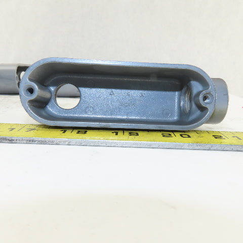 1/2" Trade Threaded Aluminum Conduit LB Body Lot of 8