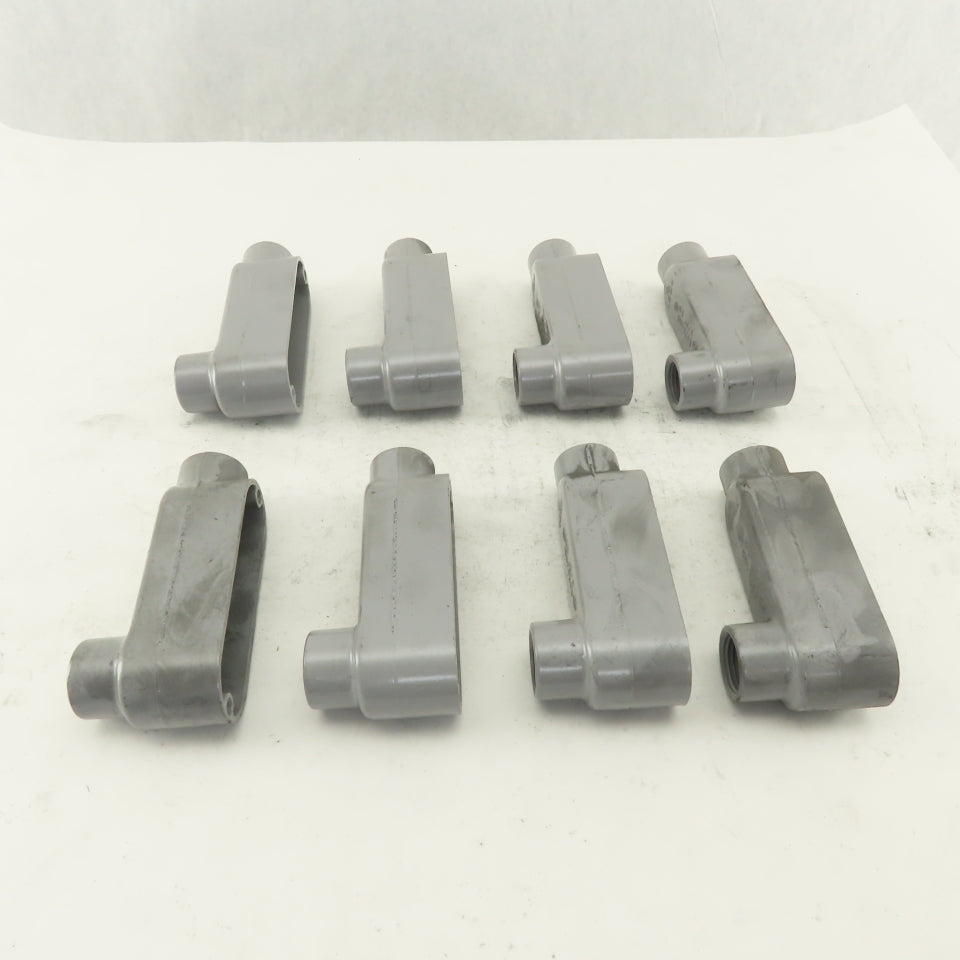 1/2" Trade Threaded Aluminum Conduit LB Body Lot of 8