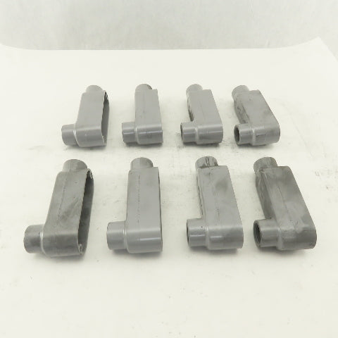 1/2" Trade Threaded Aluminum Conduit LB Body Lot of 8
