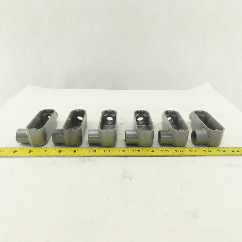 1/2" Trade Threaded Aluminum Conduit LL Body Lot of 6
