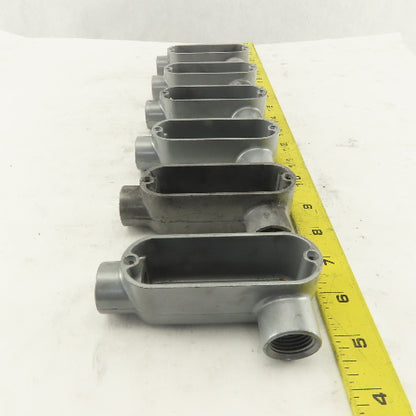1/2" Trade Threaded Aluminum Conduit LL Body Lot of 6