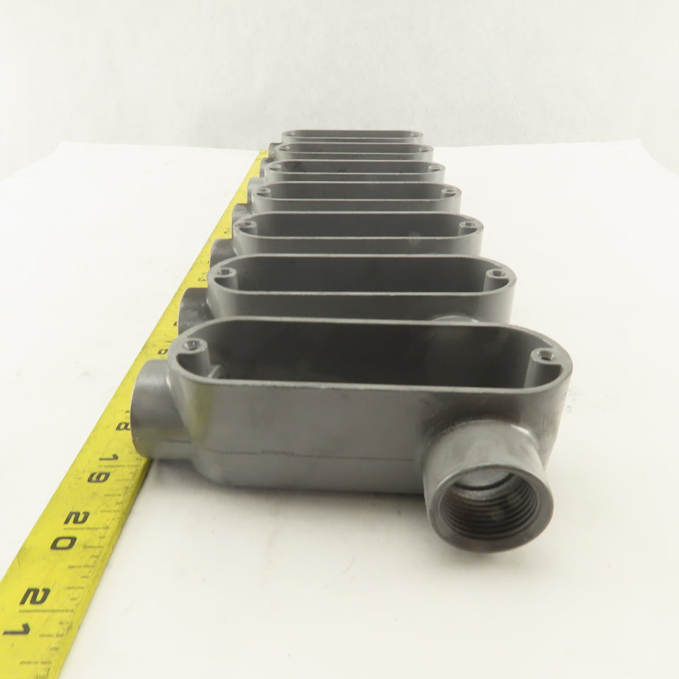 3/4" Trade Threaded Aluminum Conduit LL Body Lot of 7