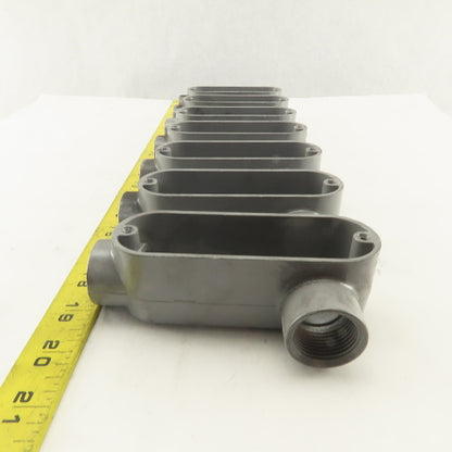 3/4" Trade Threaded Aluminum Conduit LL Body Lot of 7