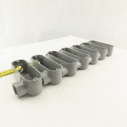 3/4" Trade Threaded Aluminum Conduit LL Body Lot of 7