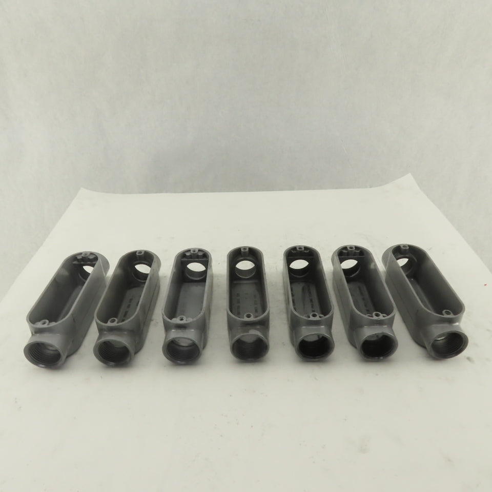 1" Trade Threaded Aluminum Conduit C Body Lot of 7