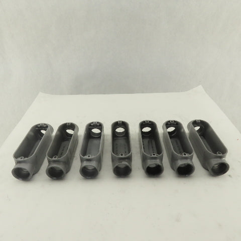 1" Trade Threaded Aluminum Conduit C Body Lot of 7