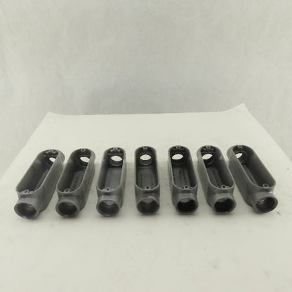 1" Trade Threaded Aluminum Conduit C Body Lot of 7