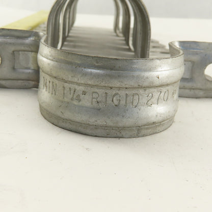 Minerallac 270 1-1/4" Two -Hole Strap Clamp Zinc Plated Lot of 10