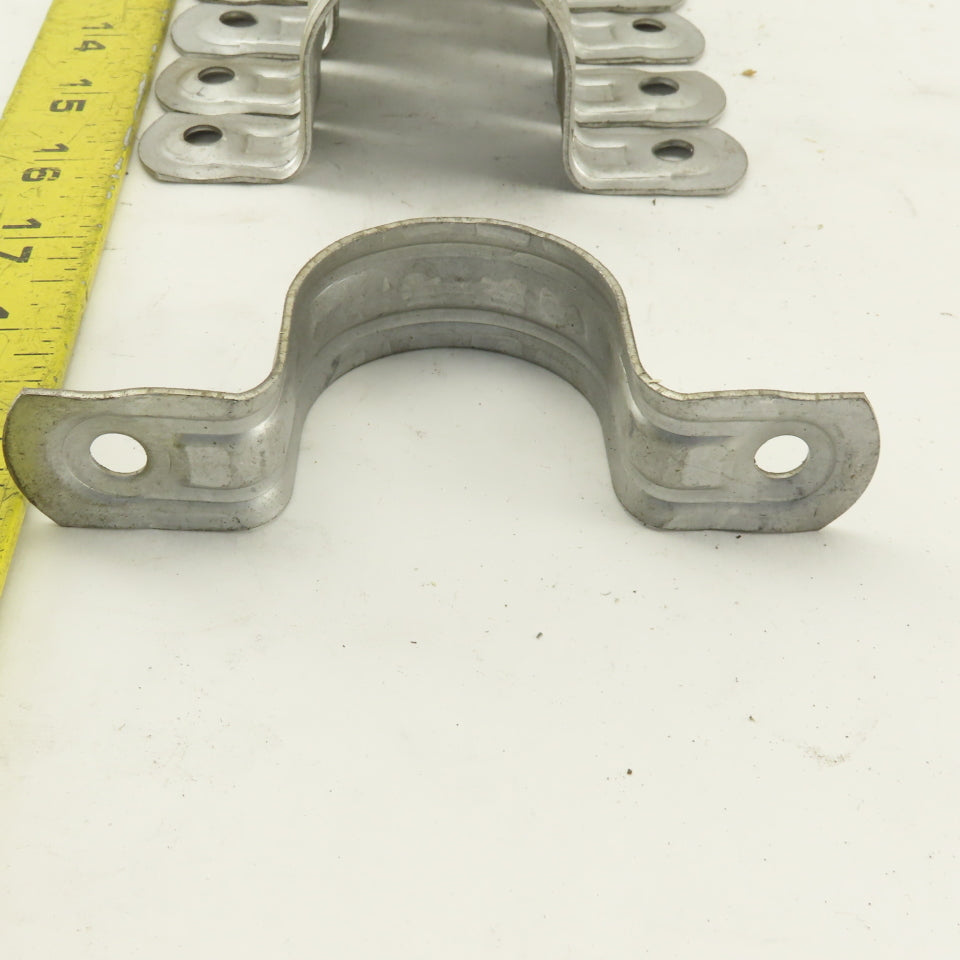 Minerallac 270 1-1/4" Two -Hole Strap Clamp Zinc Plated Lot of 10
