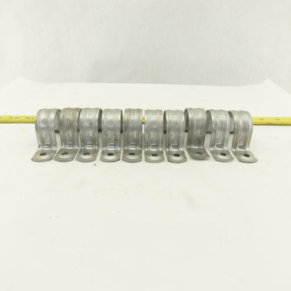 Minerallac 270 1-1/4" Two -Hole Strap Clamp Zinc Plated Lot of 10