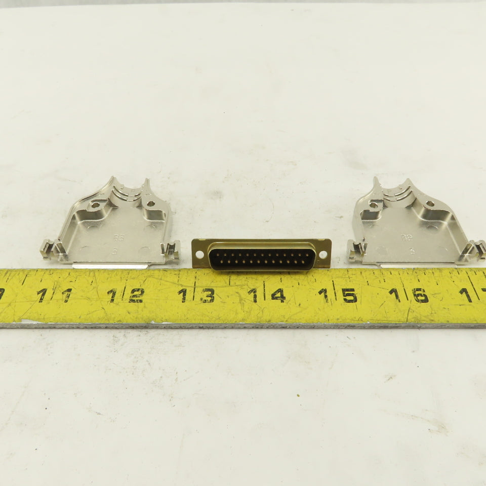 AMP 0748676-3 25 Pin Male Serial Connector And Plug Body Kit