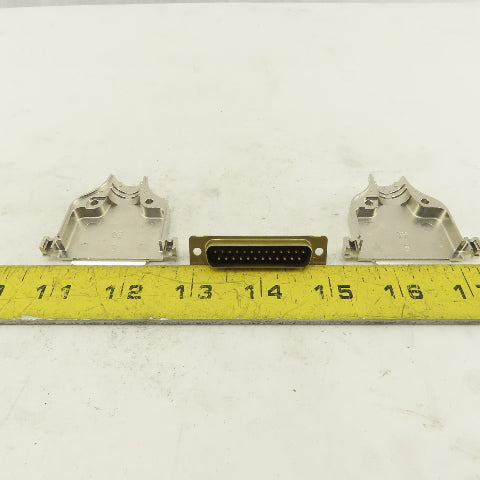 AMP 0748676-3 25 Pin Male Serial Connector And Plug Body Kit